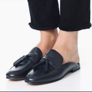 Black Loafer Mule